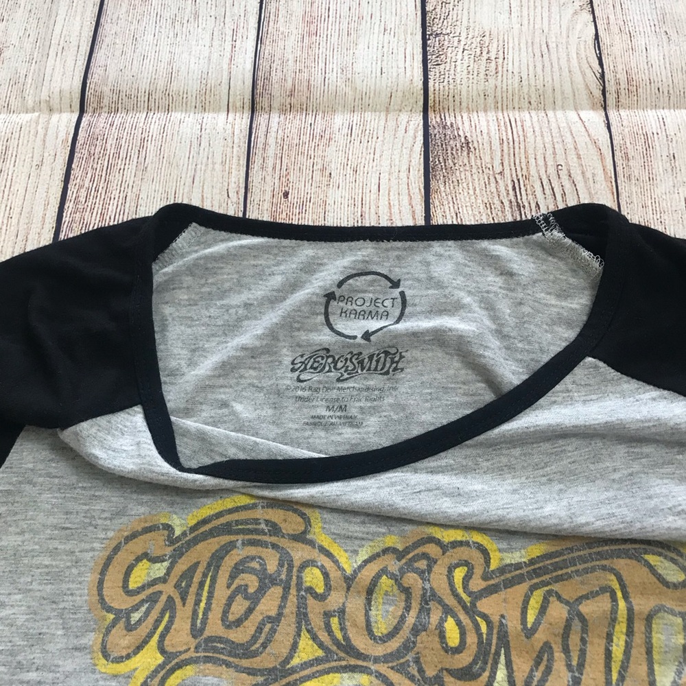 Project Karma Aerosmith Quarter Sleeve Top - Picture 3 of 3